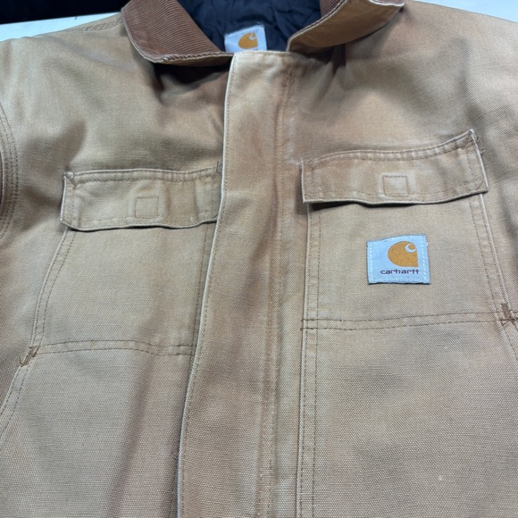 Vintage Carhartt Jacket Duck Canvas Quilt Lined Barn Chore Coat large - Picture 9 of 14